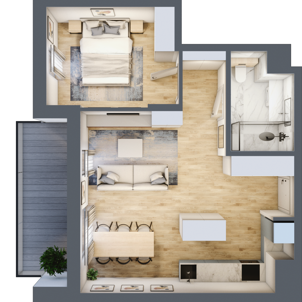 Mieszkanie 48,58 m², piętro 2, oferta nr B1-26, Wyścigowa 42, Radom, Idalin, ul. Wyścigowa 42