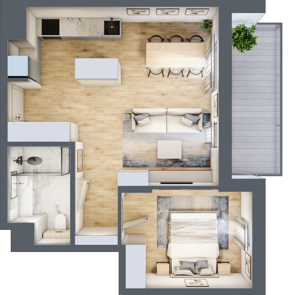 Mieszkanie 48,58 m², piętro 3, oferta nr B2-36, Wyścigowa 42, Radom, Idalin, ul. Wyścigowa 42