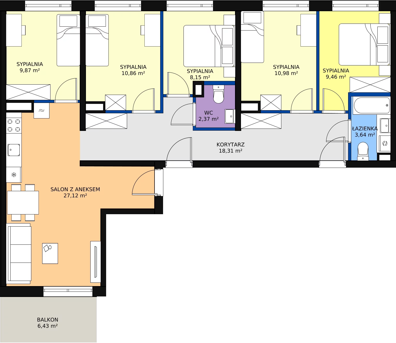 Zalety mieszkania 100.76 m², ONH-C-KLF18-LM48