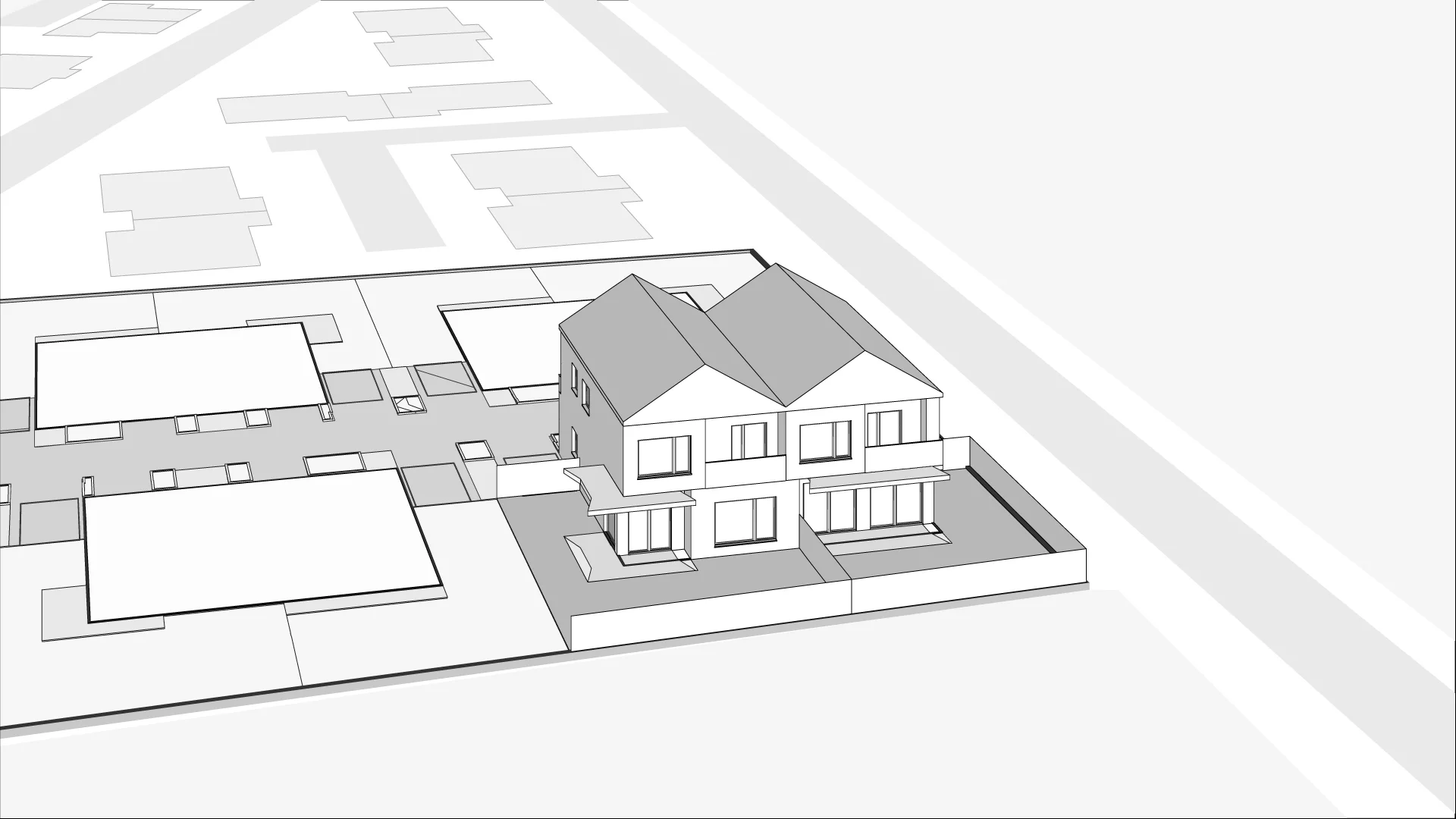 Wirtualna makieta 3D domu i rezydencji 135.21 m², A-szary