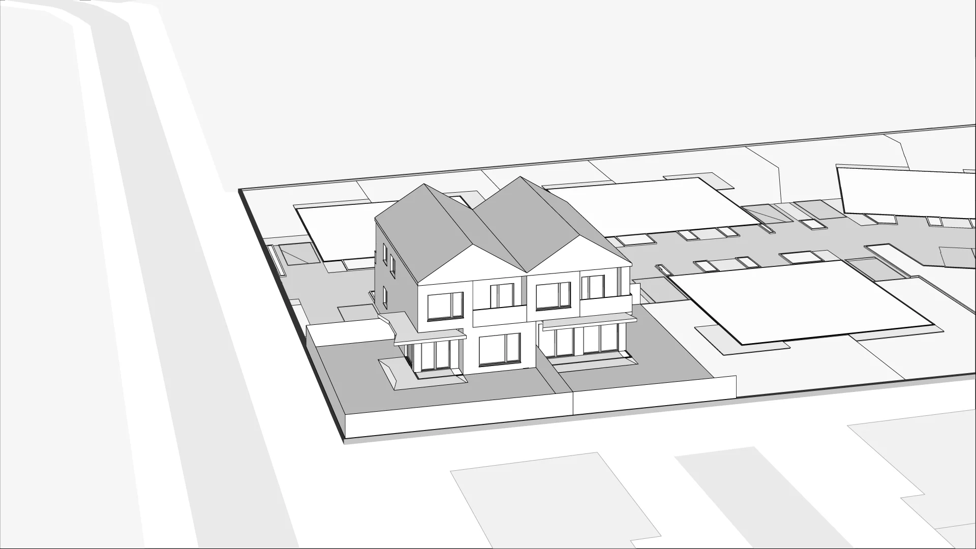 Wirtualna makieta 3D domu i rezydencji 141.7 m², J-ceglany