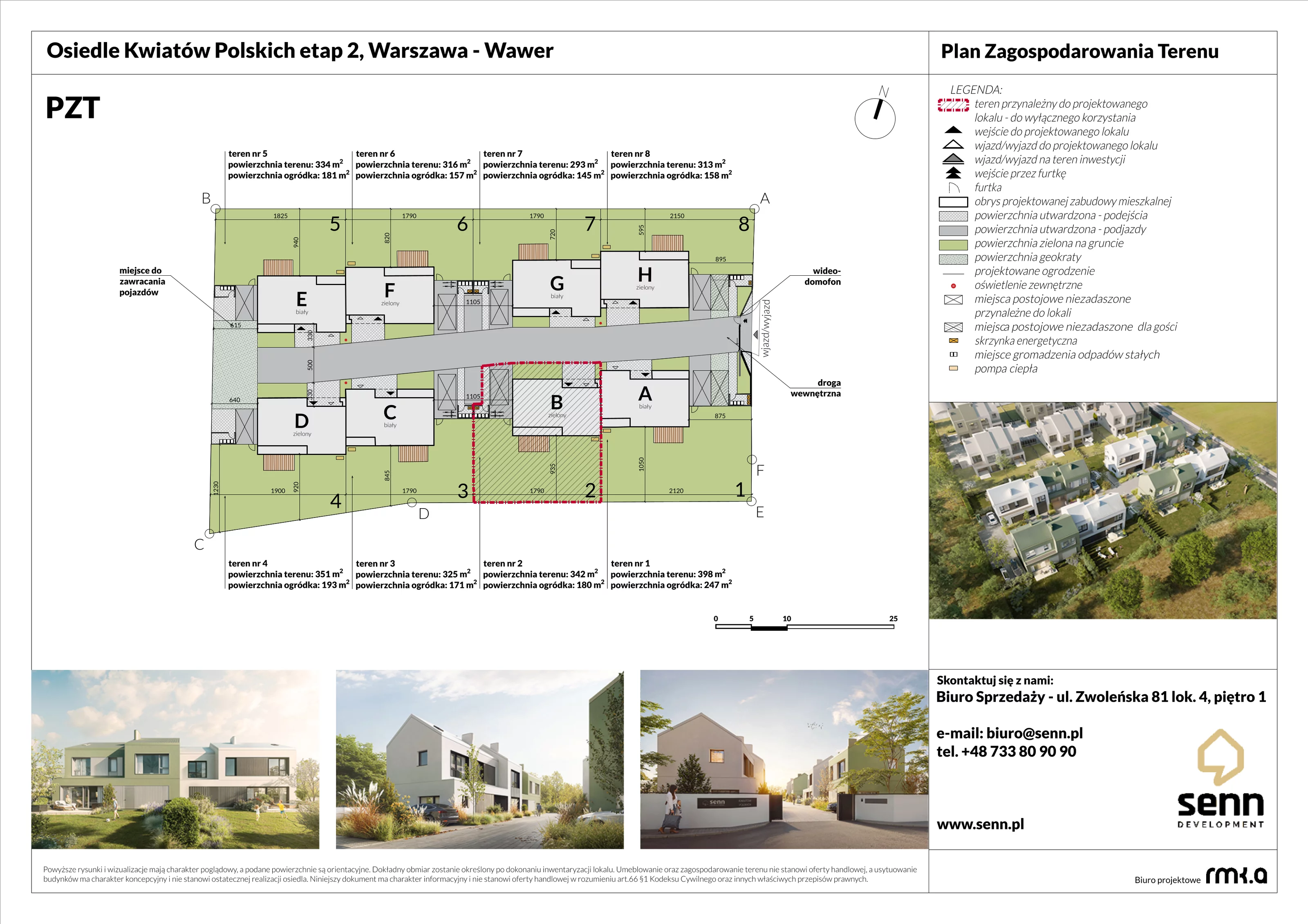 Dom 126,17 m², oferta nr II. B, Osiedle Kwiatów Polskich | Etapy 2 i 3, Warszawa, Wawer, Zerzeń, ul. Kwiatów Polskich 16