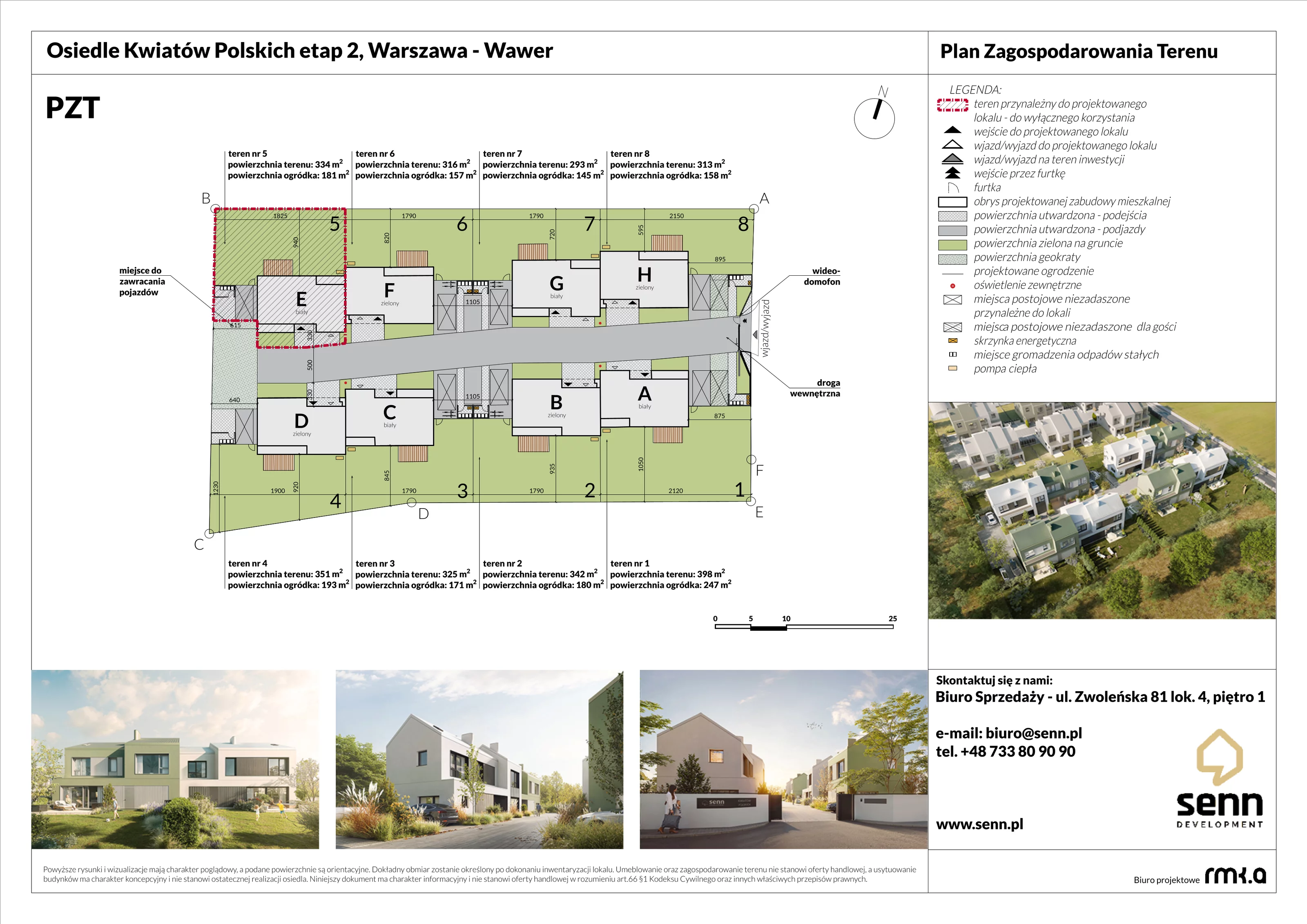 Dom 126,17 m², oferta nr II. E, Osiedle Kwiatów Polskich | Etapy 2 i 3, Warszawa, Wawer, Zerzeń, ul. Kwiatów Polskich 16