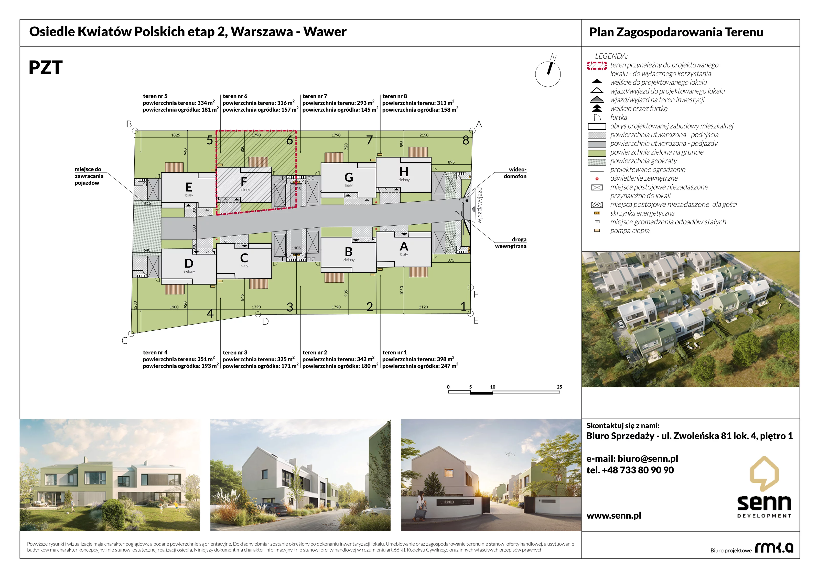 Dom 124,28 m², oferta nr II. F, Osiedle Kwiatów Polskich | Etapy 2 i 3, Warszawa, Wawer, Zerzeń, ul. Kwiatów Polskich 16