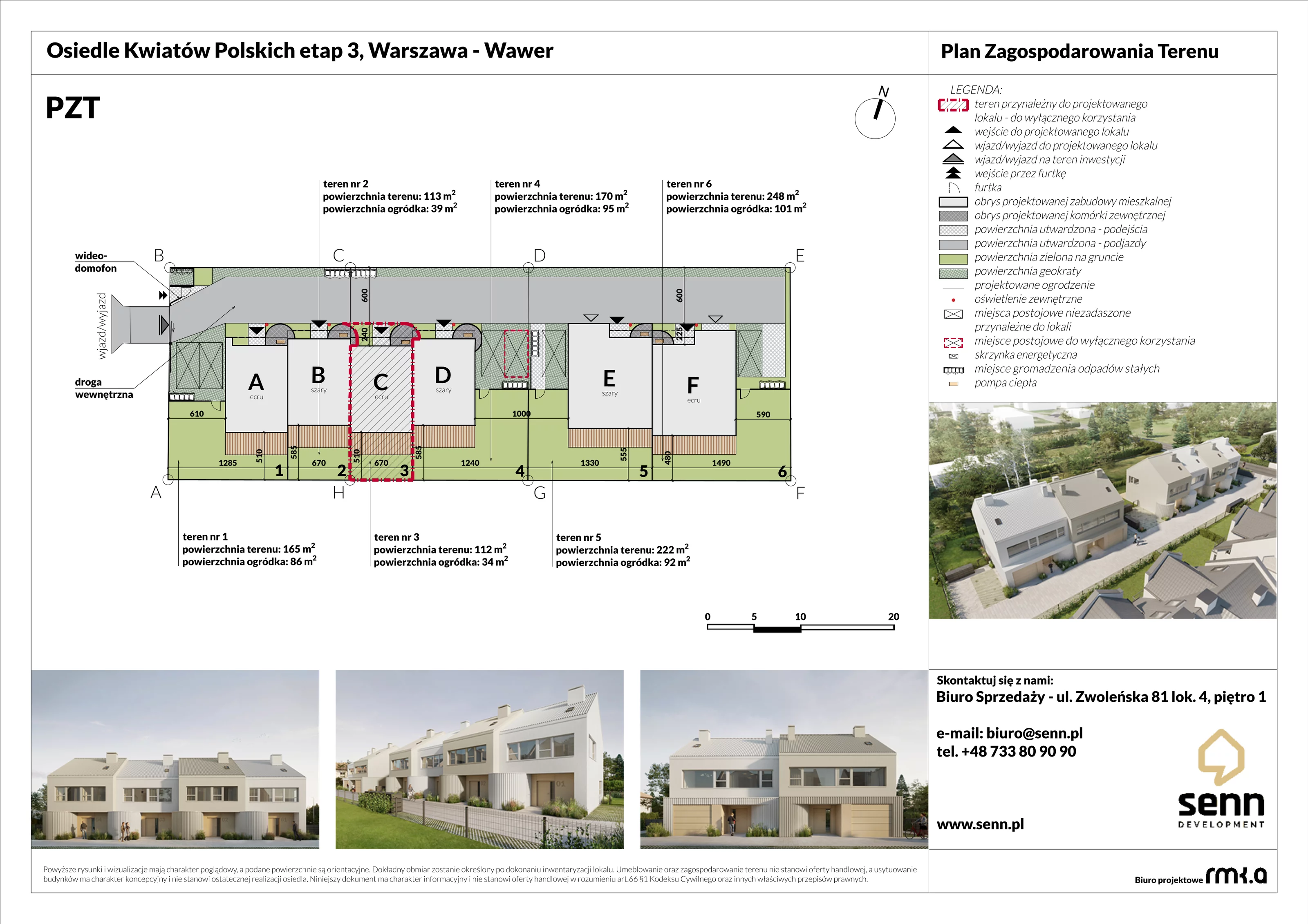 Dom 101,50 m², oferta nr III. C, Osiedle Kwiatów Polskich | Etapy 2 i 3, Warszawa, Wawer, Zerzeń, ul. Kwiatów Polskich 16