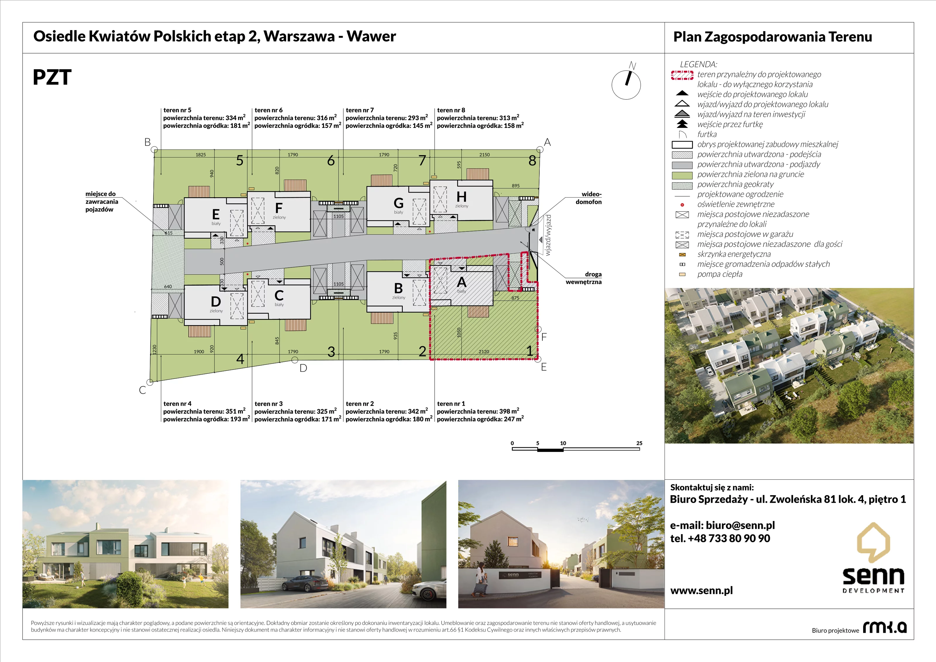 Dom i rezydencja 124,28 m², oferta nr II. A, Osiedle Kwiatów Polskich | Etapy 2 i 3, Warszawa, Wawer, Zerzeń, ul. Kwiatów Polskich 16
