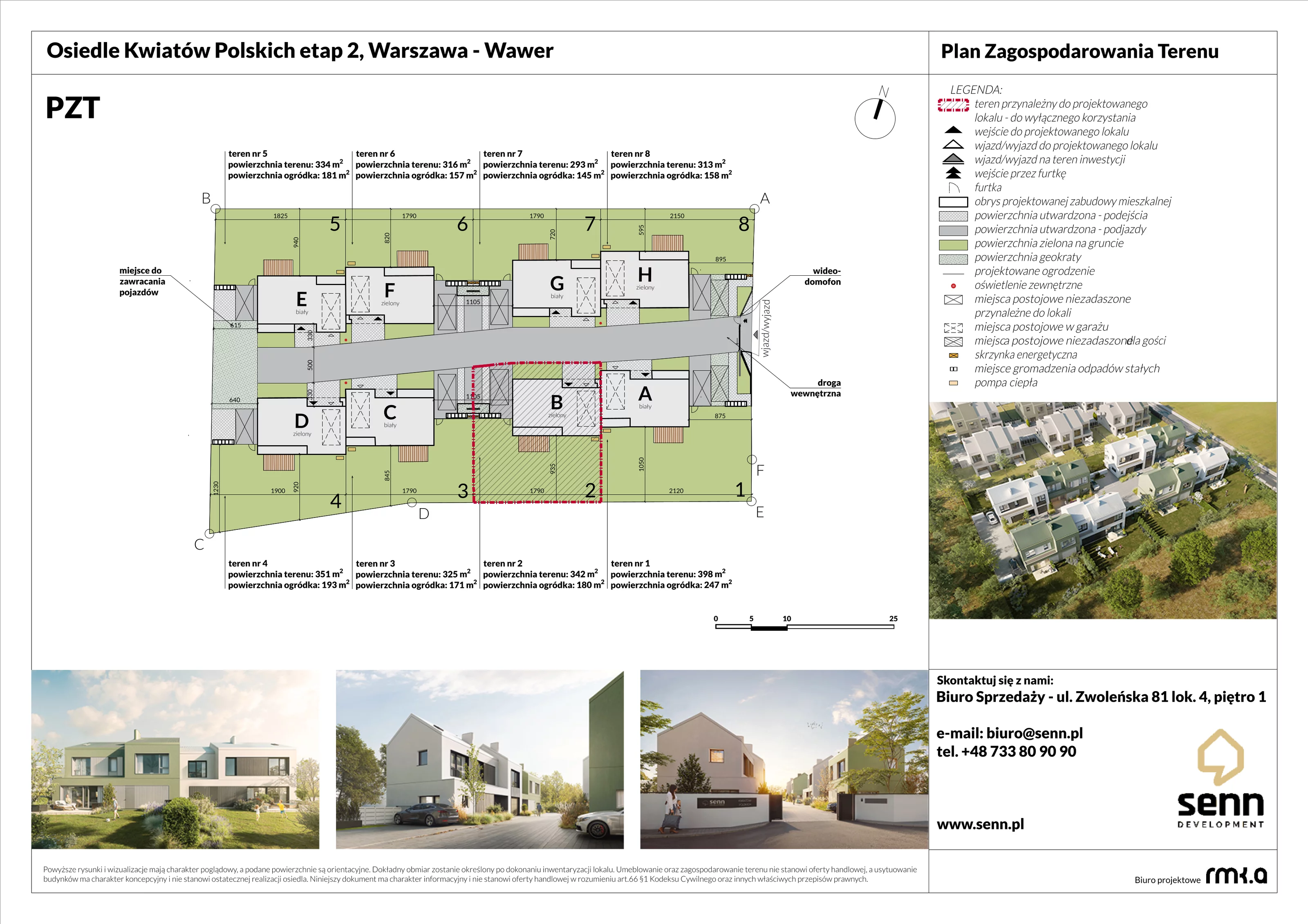 Dom 126,17 m², oferta nr II. B, Osiedle Kwiatów Polskich | Etapy 2 i 3, Warszawa, Wawer, Zerzeń, ul. Kwiatów Polskich 16