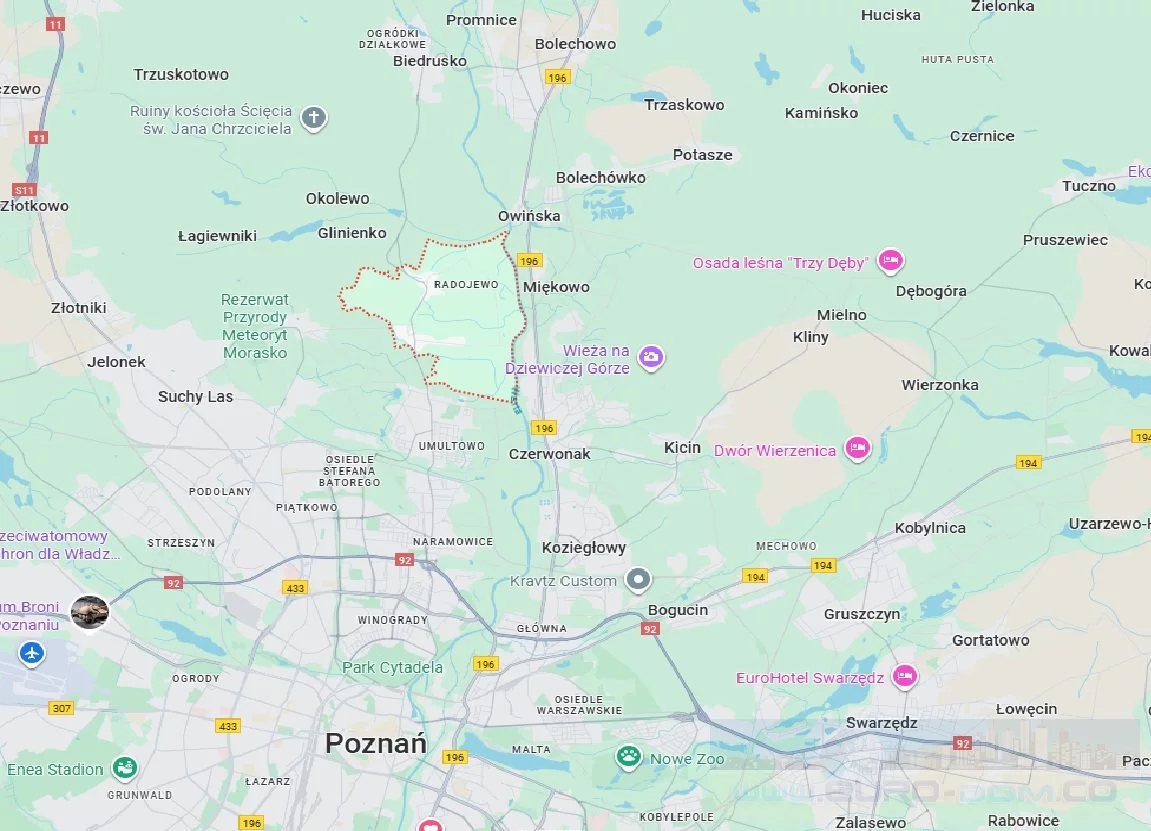 Działka 574,00 m², oferta nr , EDO-GS-5756, Poznań, Morasko-Radojewo, Radojewo