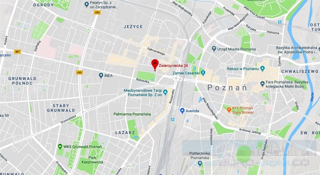 1 pokój, mieszkanie 26,00 m², piętro 1, oferta nr , EDO-MW-4383, Poznań, Św. Łazarz, Łazarz, Zwierzyniecka