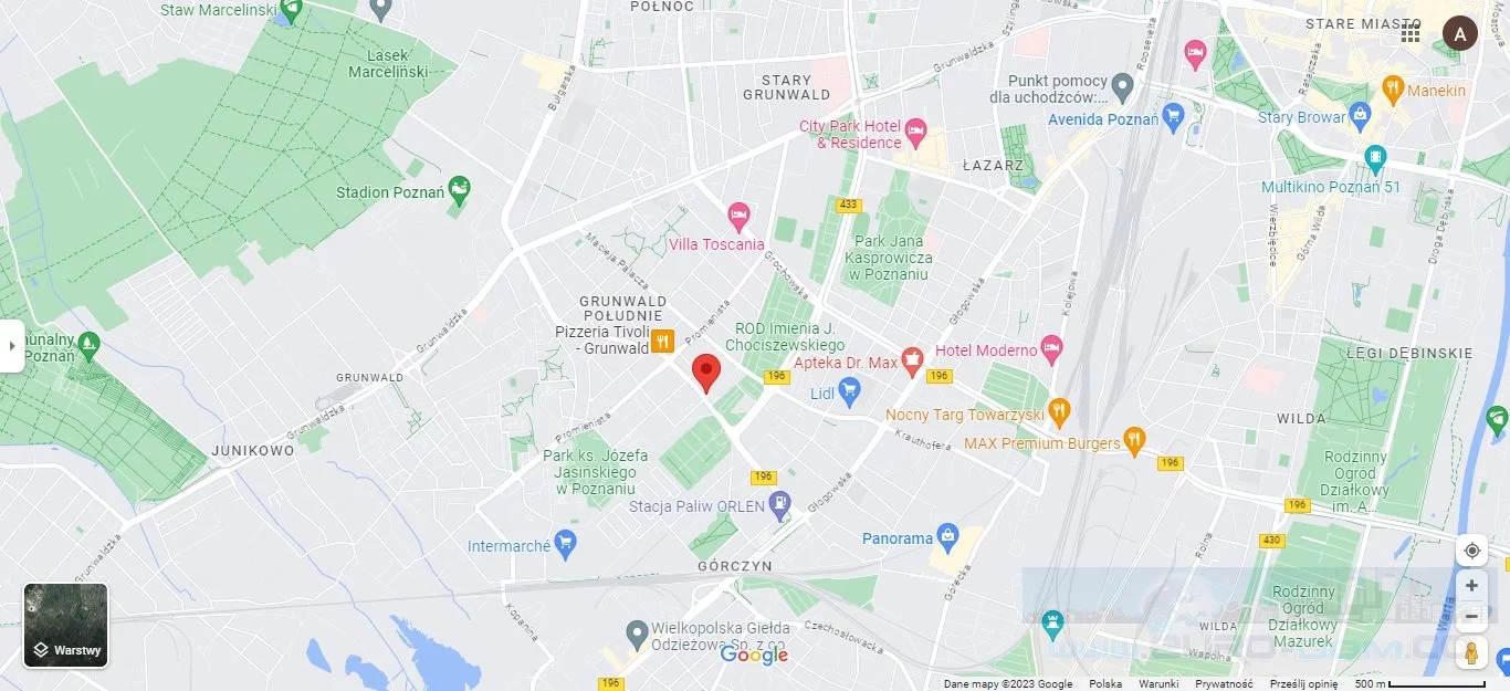 2 pokoje, mieszkanie 38,00 m², piętro 8, oferta nr , EDO-MW-5258, Poznań, Grunwald, Grunwald
