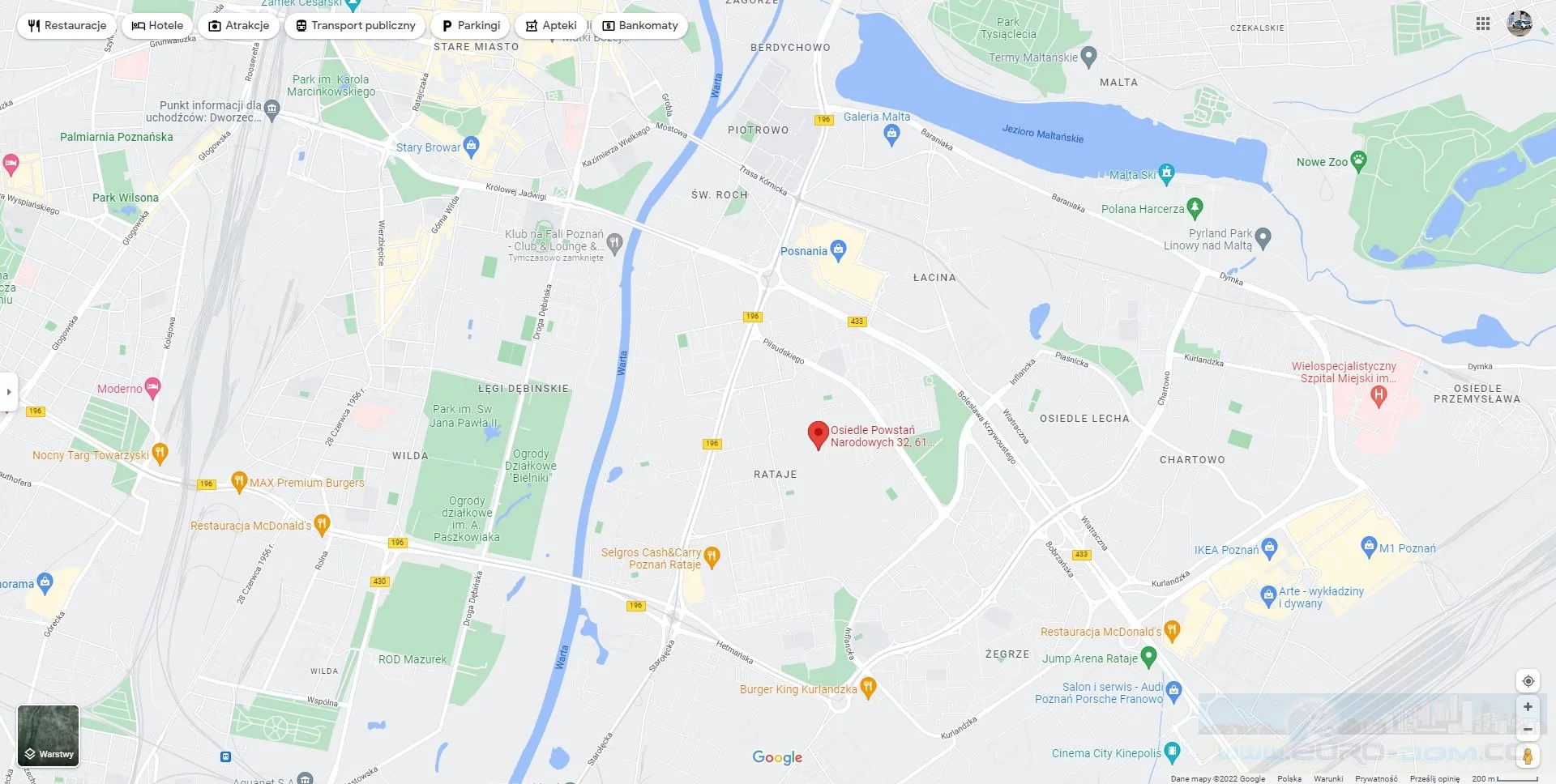 2 pokoje, mieszkanie 37,00 m², piętro 10, oferta nr , EDO-MW-5135, Poznań, Rataje, Rataje