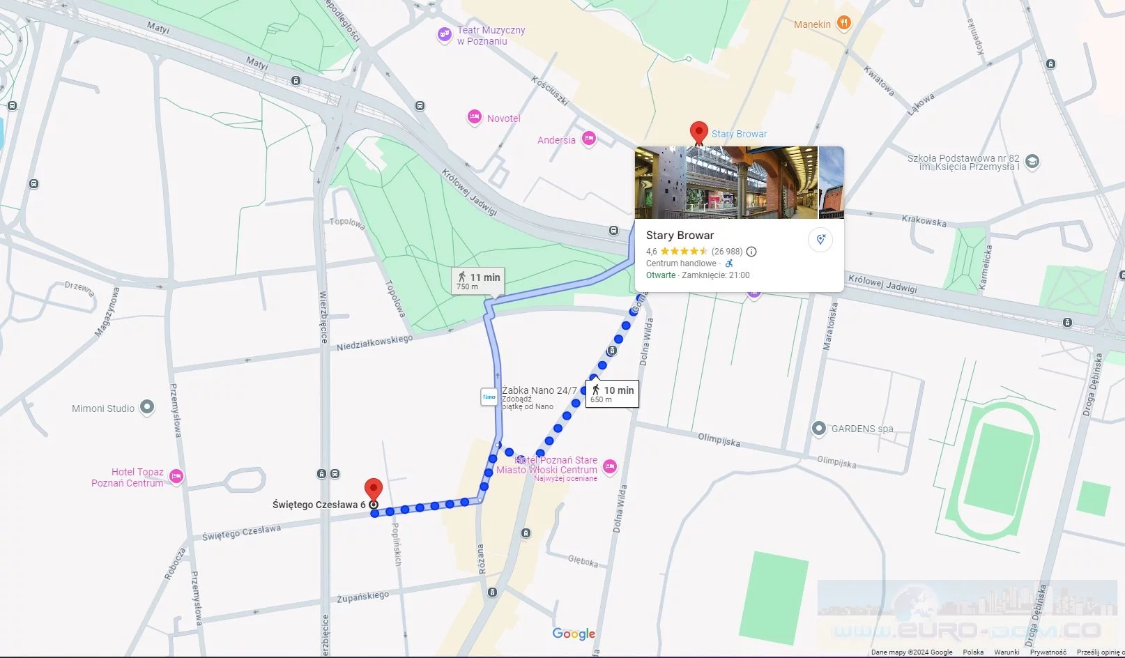 2 pokoje, mieszkanie 42,44 m², piętro 4, oferta nr , EDO-MW-5580, Poznań, Wilda, Wilda, Św. Czesława 6