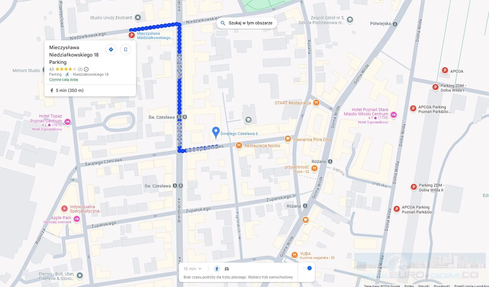 2 pokoje, mieszkanie 42,44 m², piętro 4, oferta nr , EDO-MW-5580, Poznań, Wilda, Wilda, Św. Czesława 6