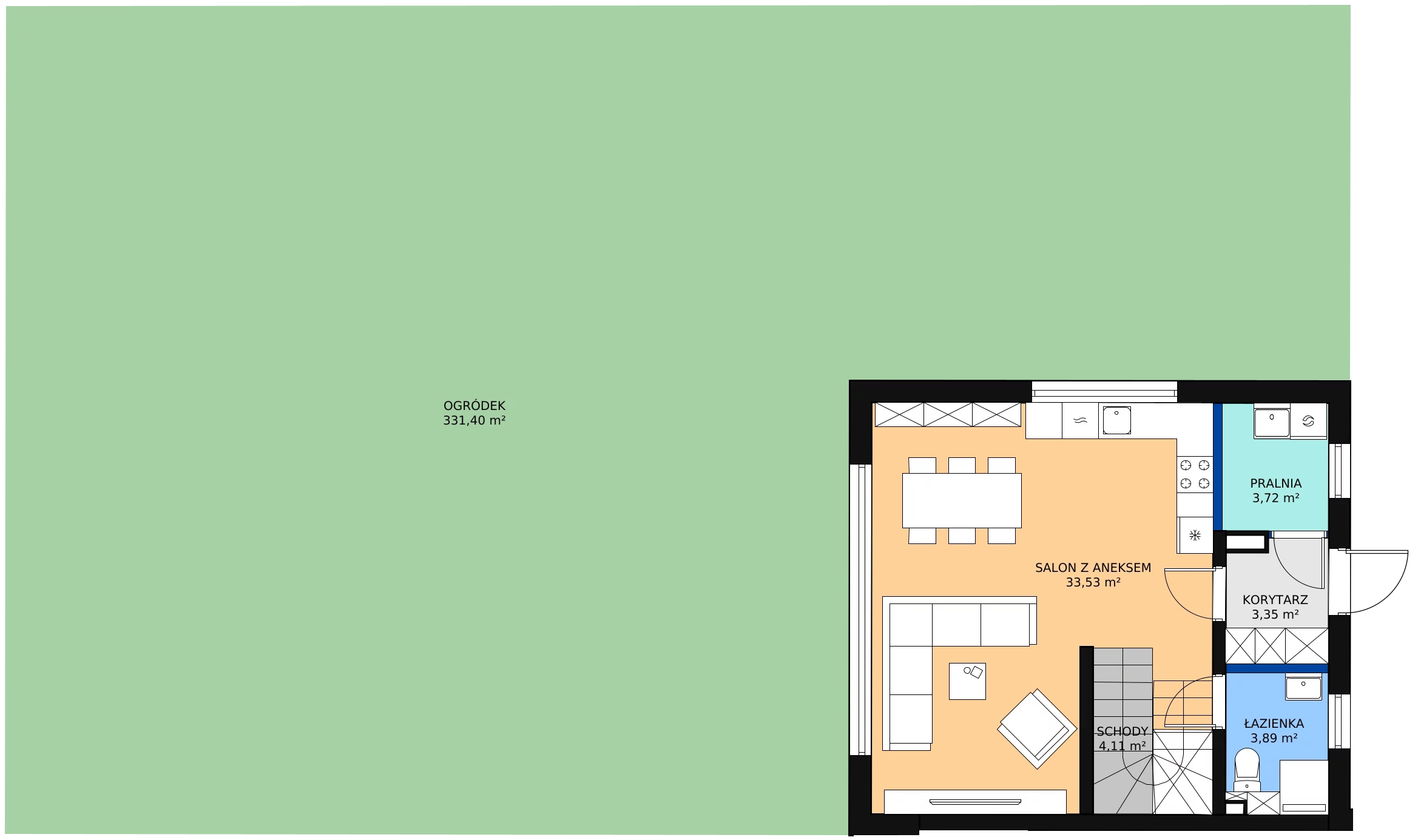Dom 96,95 m², oferta nr Budynek 4/2, Brzegowa Park, Łomianki, ul. Brzegowa