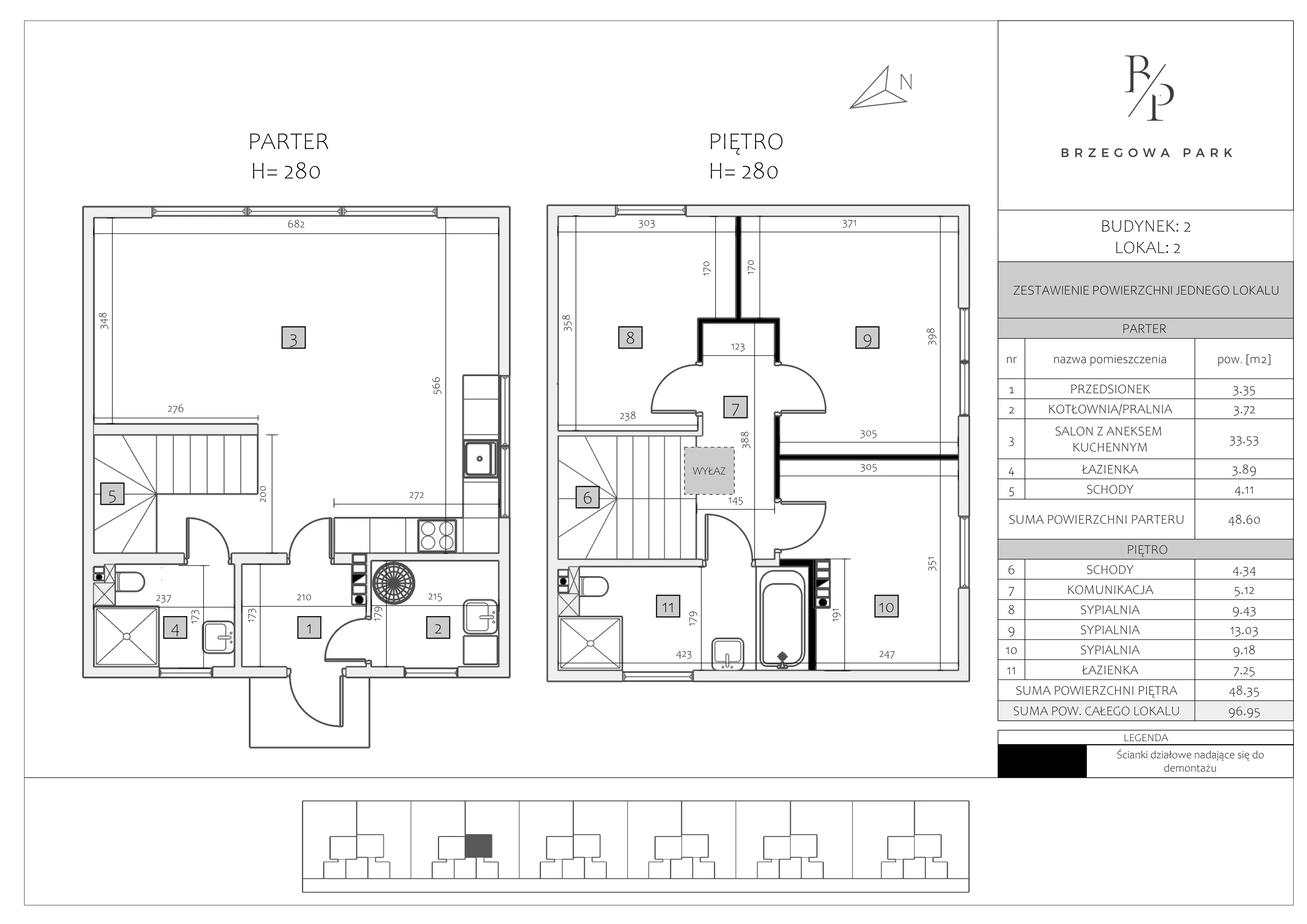 Dom 96,95 m², oferta nr 2/2, Brzegowa Park etap II, Łomianki, ul. Brzegowa