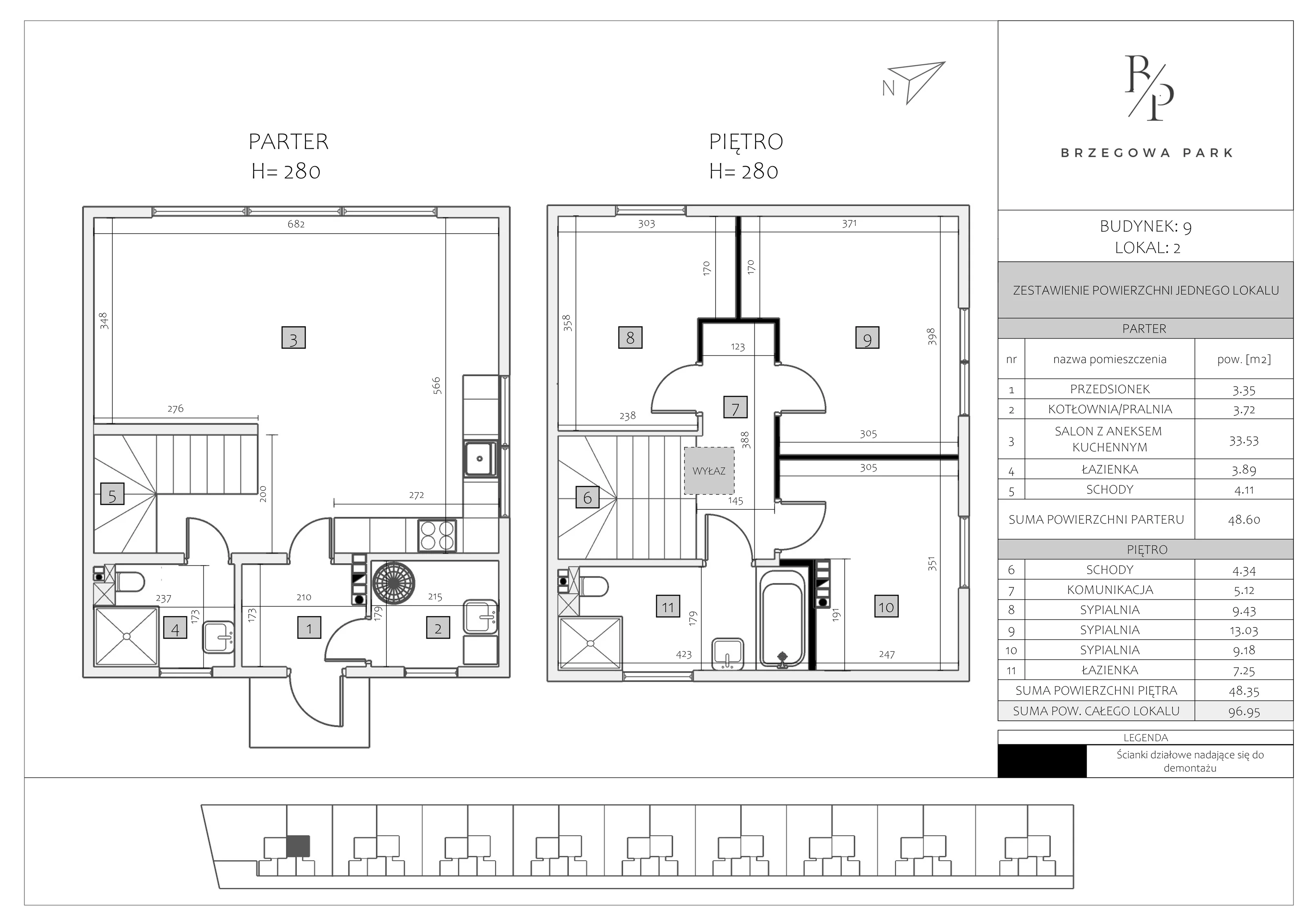 Dom 96,95 m², oferta nr Budynek 9/2, Brzegowa Park, Łomianki Dolne, ul. Brzegowa