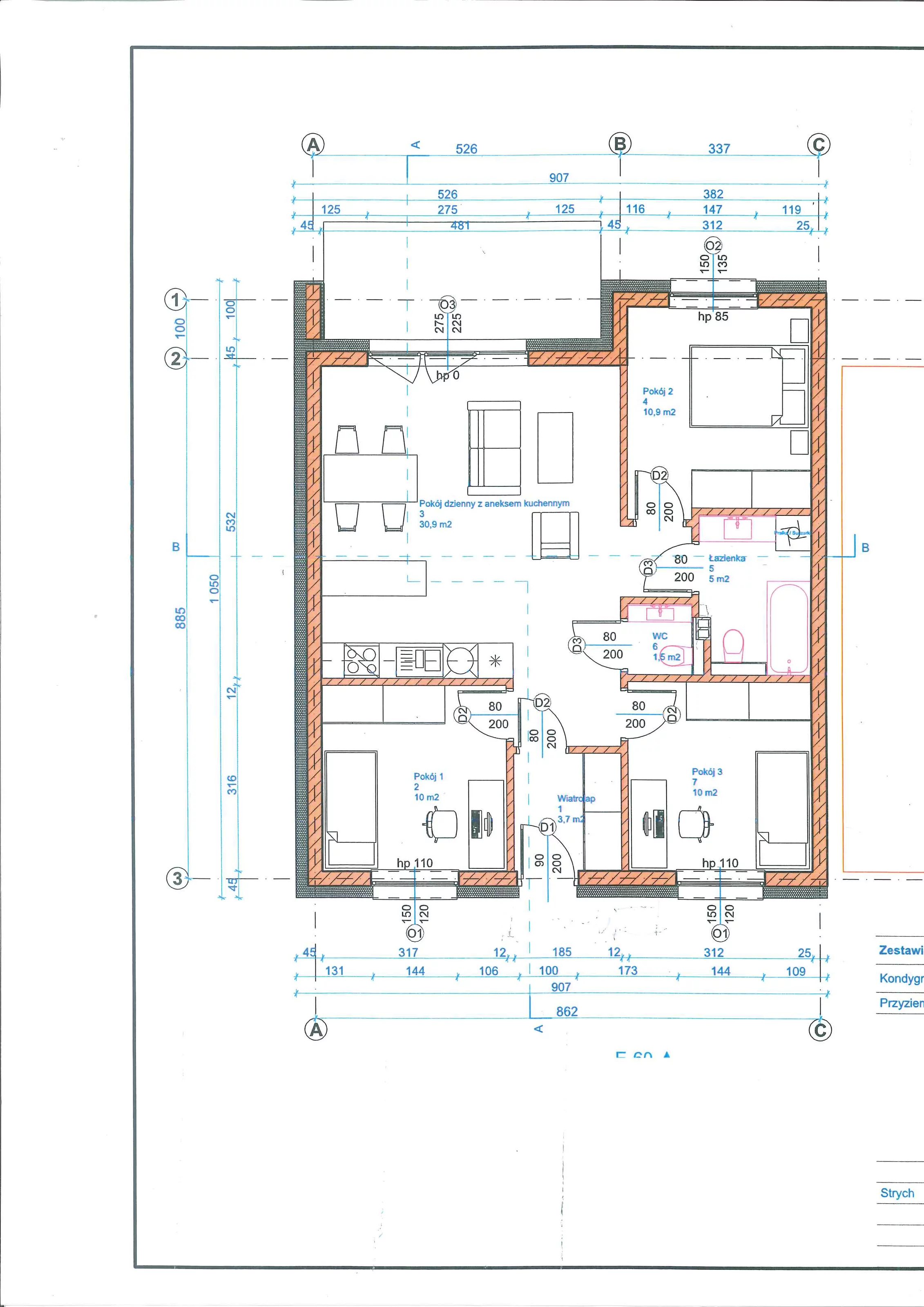 Dom 71,69 m², oferta nr Dom 5, Green House Chrząstowice, Chrząstowice, ul. Ozimska / Borowa