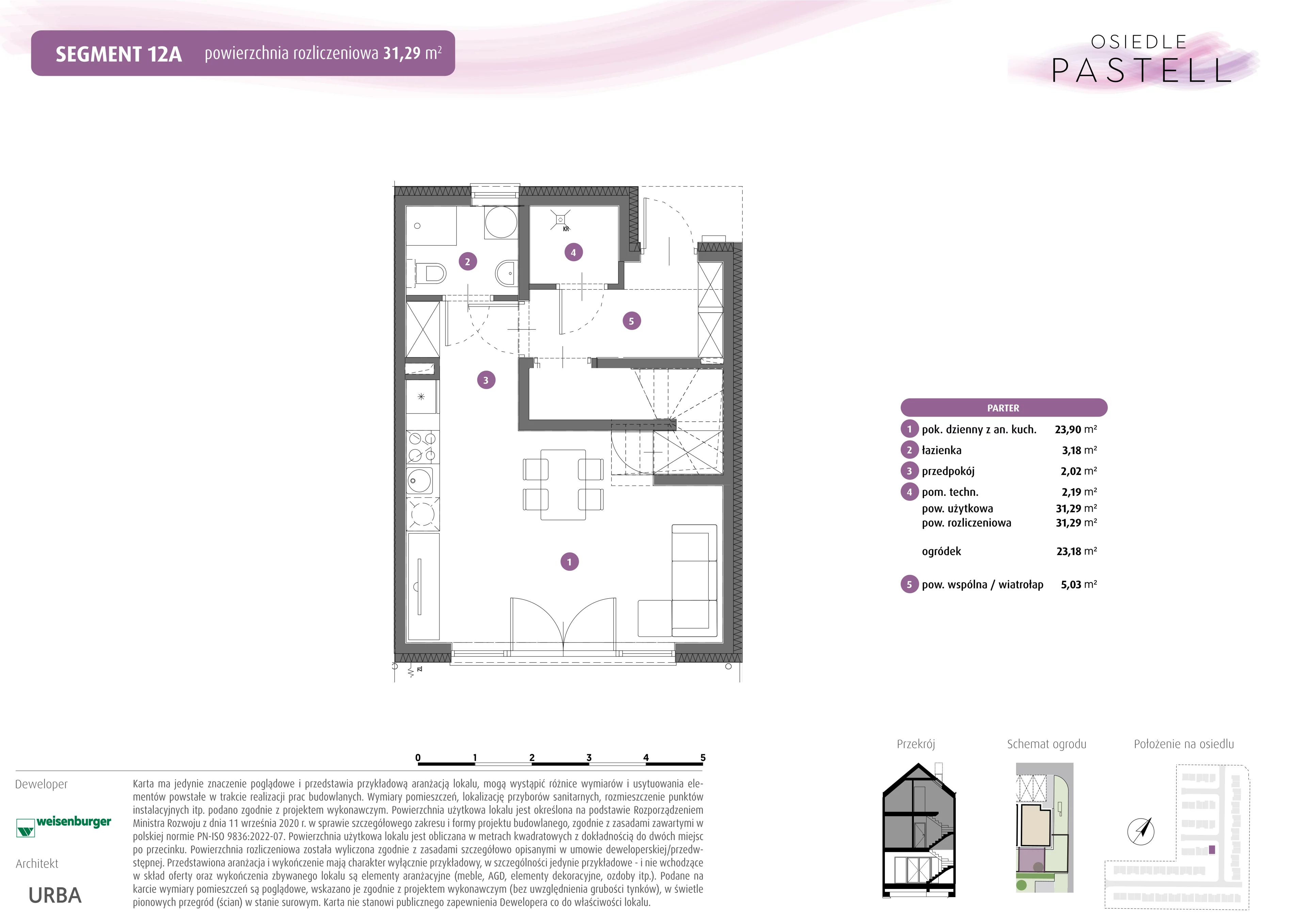 Dom 31,29 m², oferta nr 12A, Osiedle Pastell, Warszawa, Białołęka, Henryków, ul. Kazimierza Pułaskiego