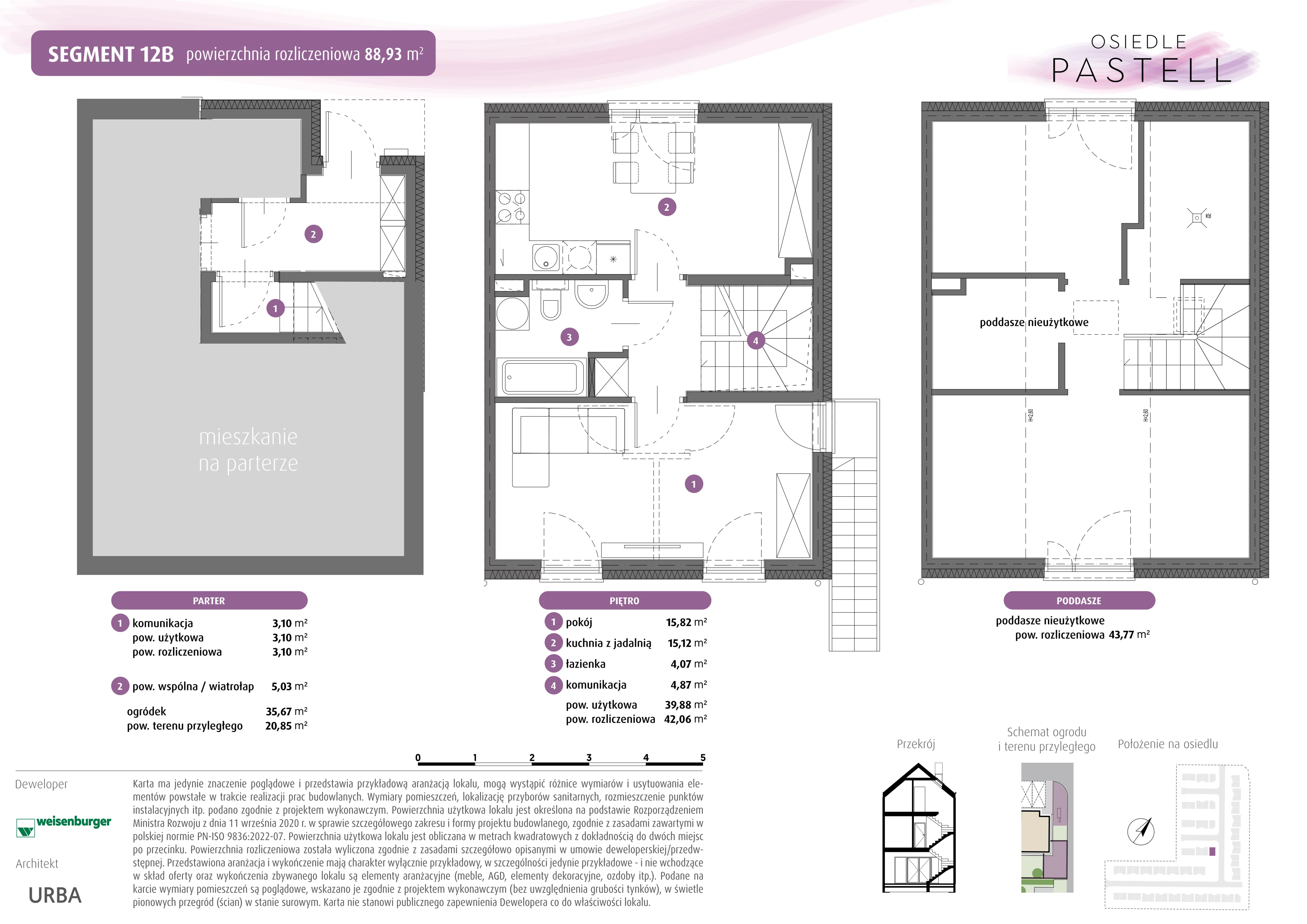 Dom 42,98 m², oferta nr 12B, Osiedle Pastell, Warszawa, Białołęka, Henryków, ul. Kazimierza Pułaskiego