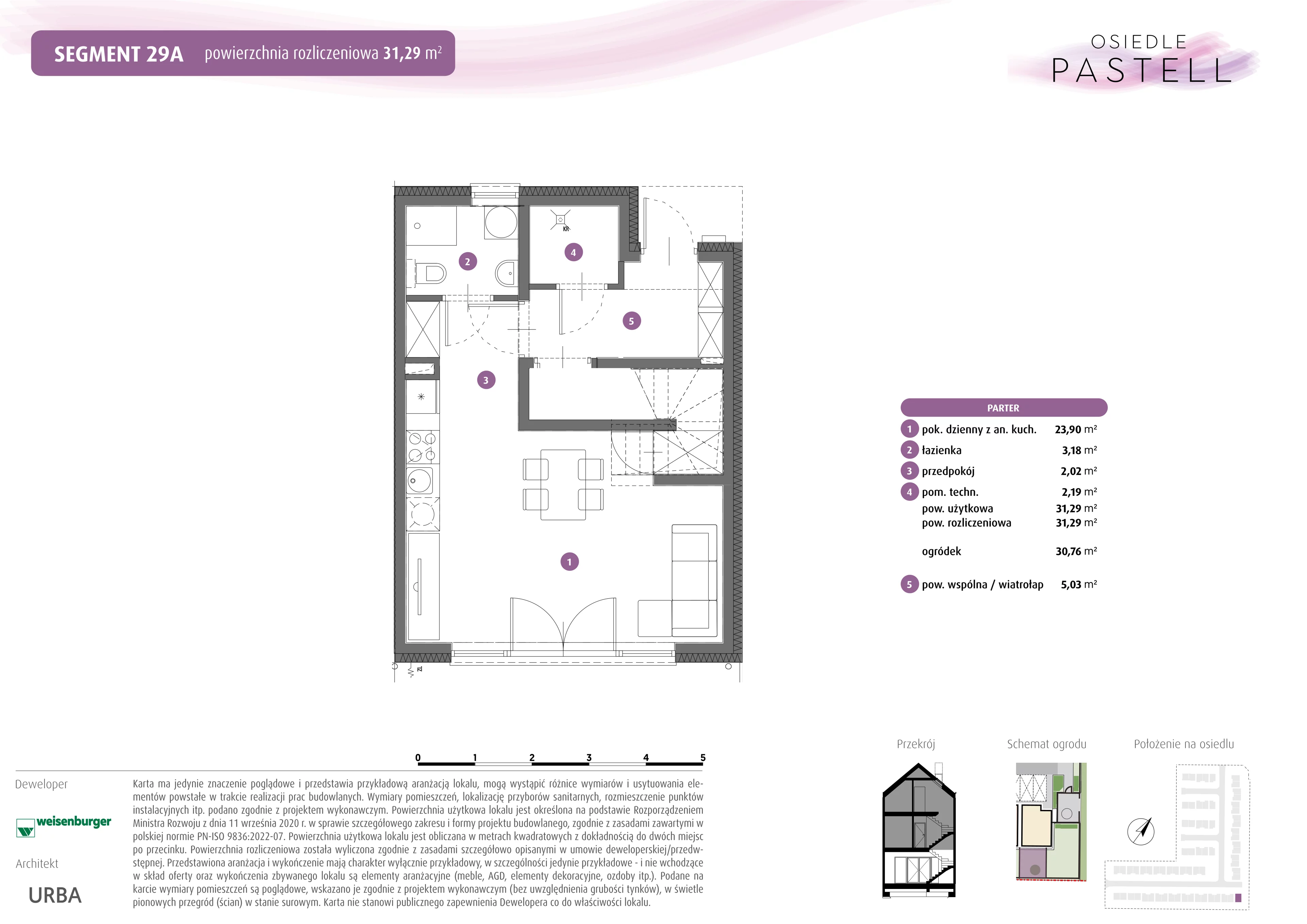 Dom 31,29 m², oferta nr 29.a, Osiedle Pastell, Warszawa, Białołęka, Henryków, ul. Kazimierza Pułaskiego