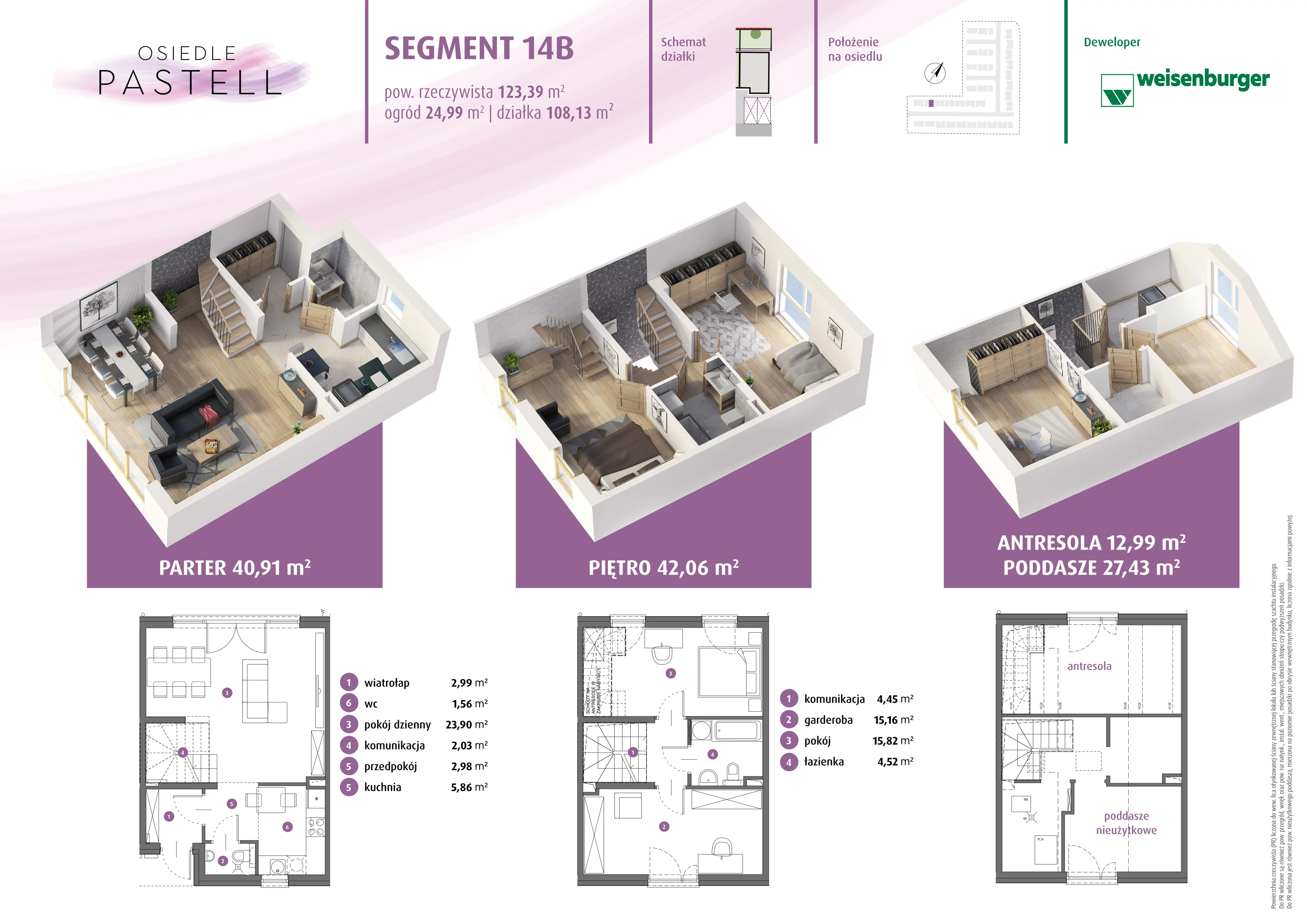 Dom 89,76 m², oferta nr 14.b, Osiedle Pastell, Warszawa, Białołęka, Henryków, ul. Kazimierza Pułaskiego
