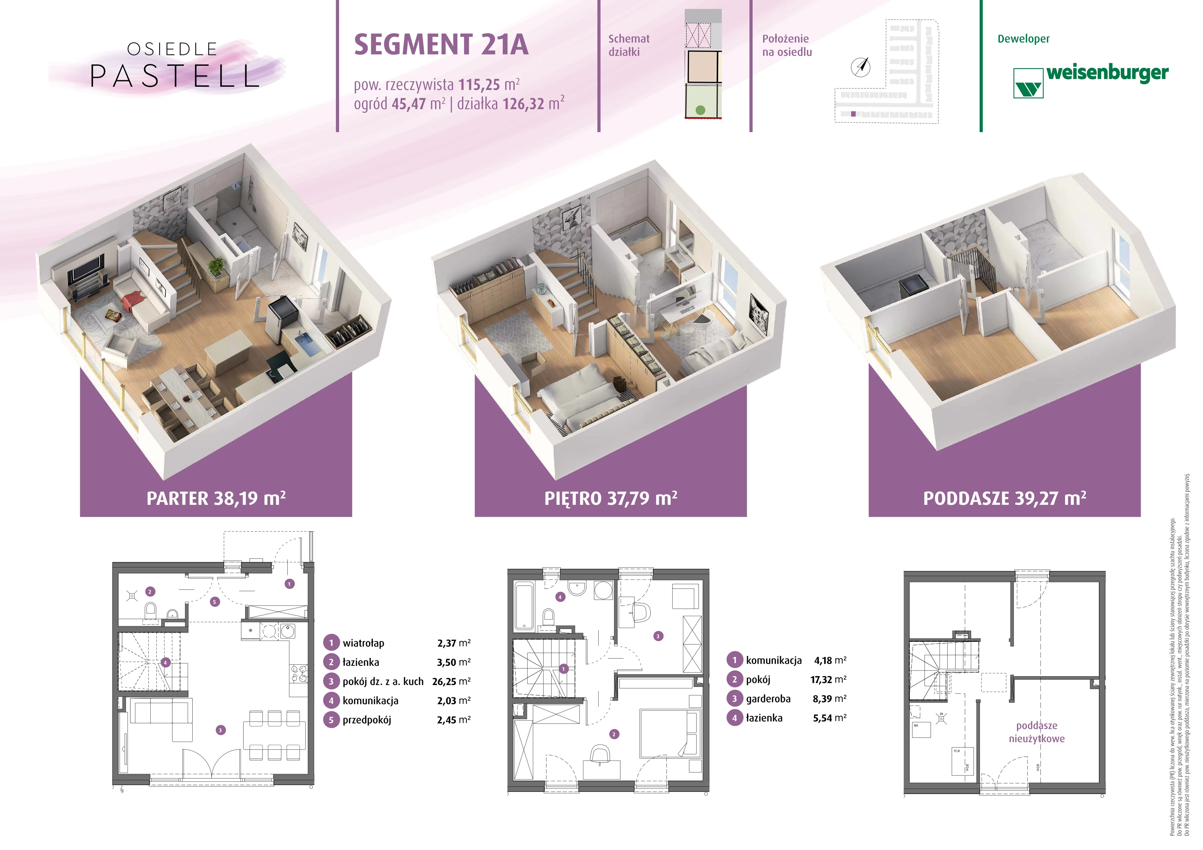 Dom 72,03 m², oferta nr 21.a, Osiedle Pastell, Warszawa, Białołęka, Henryków, ul. Kazimierza Pułaskiego