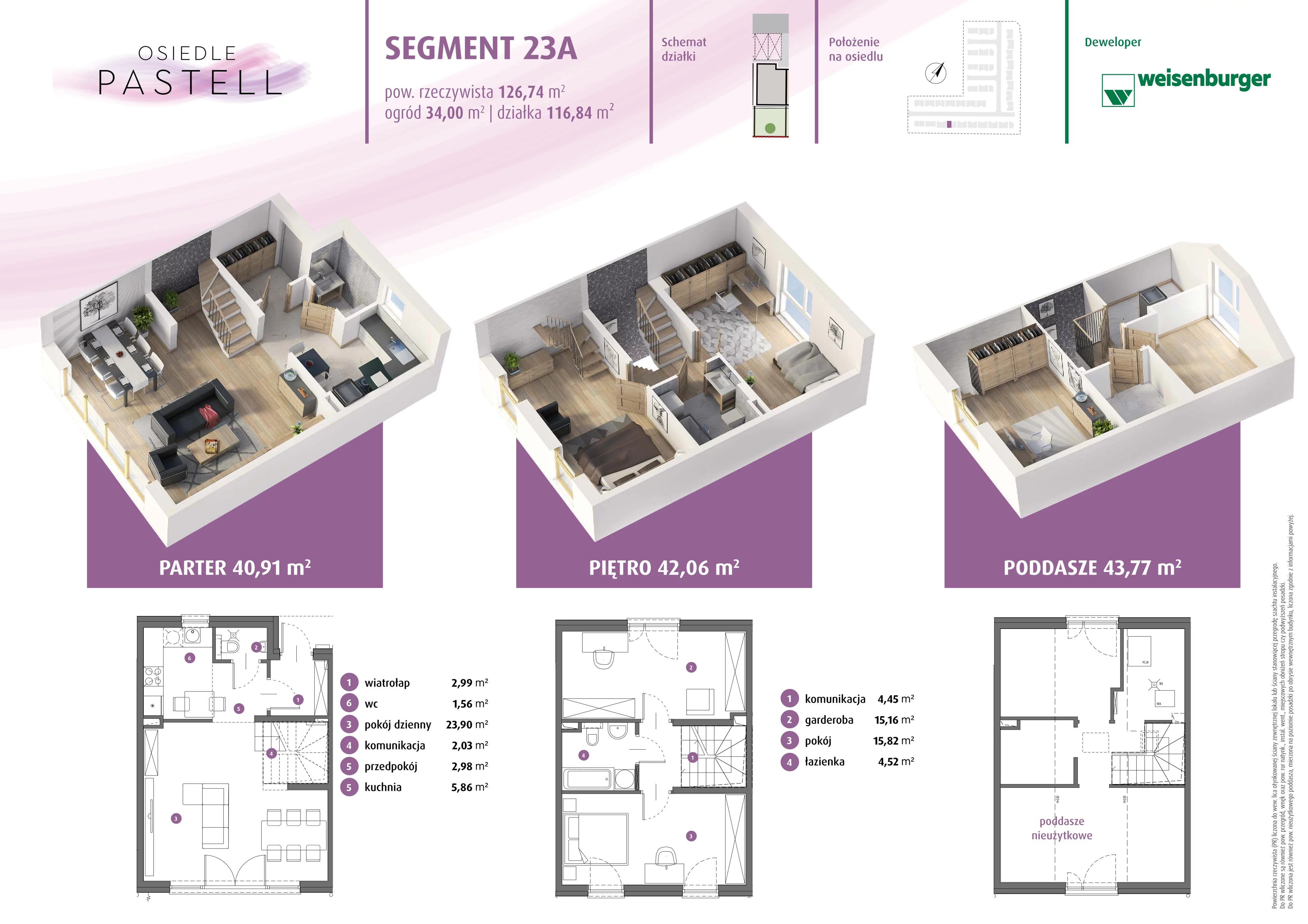 Dom 79,27 m², oferta nr 23.a, Osiedle Pastell, Warszawa, Białołęka, Henryków, ul. Kazimierza Pułaskiego