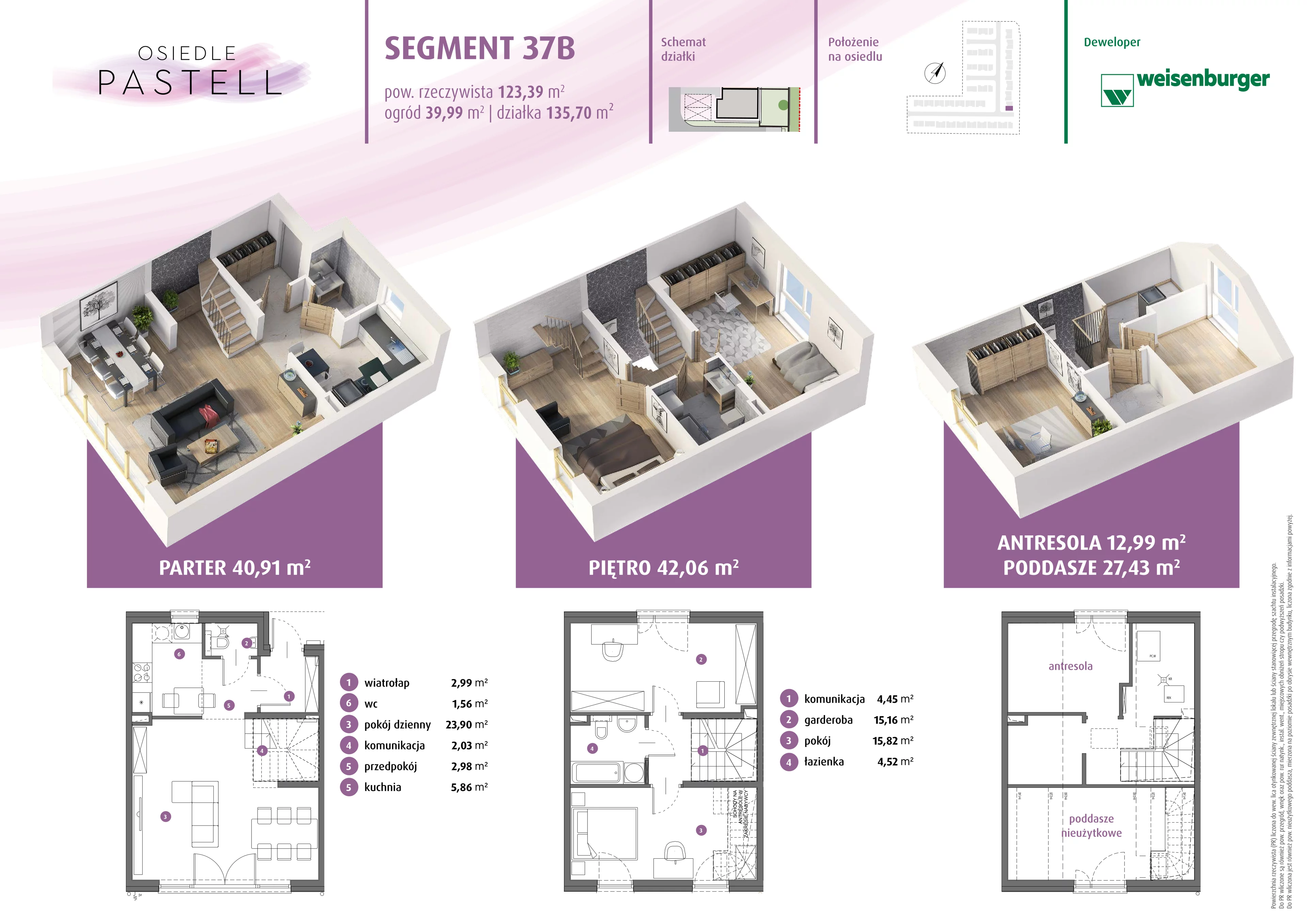 Dom 79,27 m², oferta nr 37.b, Osiedle Pastell, Warszawa, Białołęka, Henryków, ul. Kazimierza Pułaskiego