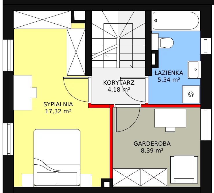 Dom 72,03 m², oferta nr 1.a, Osiedle Pastell, Warszawa, Białołęka, Henryków, ul. Kazimierza Pułaskiego