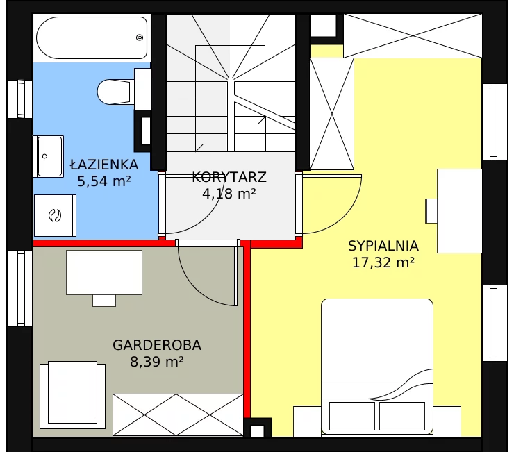 Dom 72,03 m², oferta nr 10.b, Osiedle Pastell, Warszawa, Białołęka, Henryków, ul. Kazimierza Pułaskiego