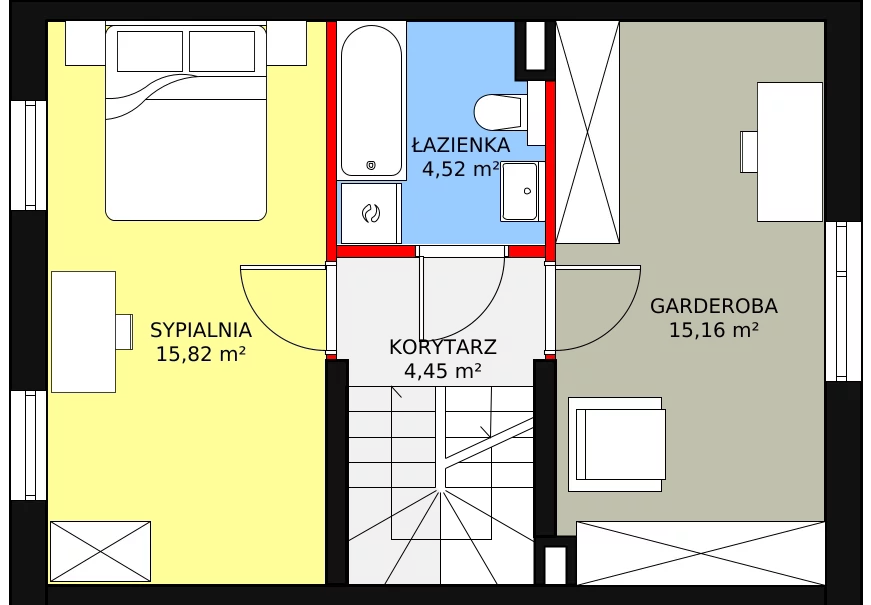 Dom 89,76 m², oferta nr 13.b, Osiedle Pastell, Warszawa, Białołęka, Henryków, ul. Kazimierza Pułaskiego