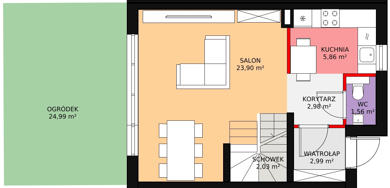 Dom 89,76 m², oferta nr 14.b, Osiedle Pastell, Warszawa, Białołęka, Henryków, ul. Kazimierza Pułaskiego