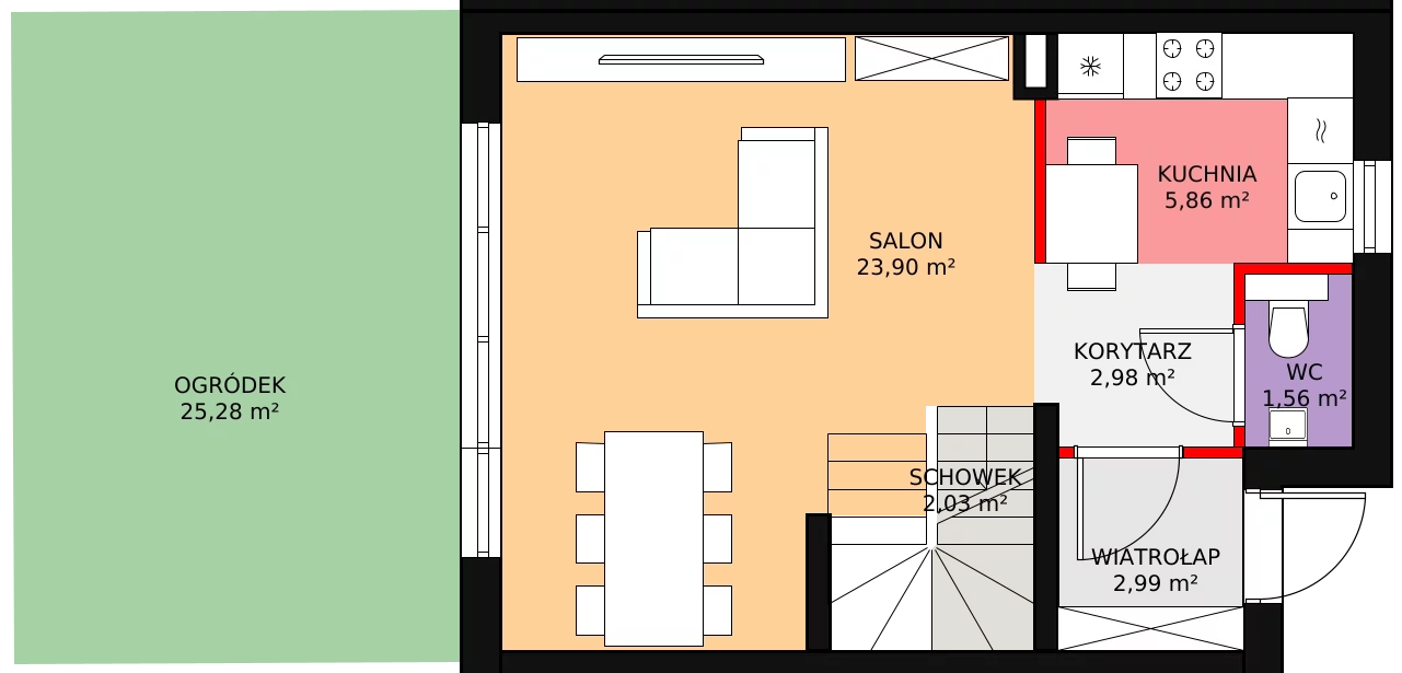 Dom 89,76 m², oferta nr 15.b, Osiedle Pastell, Warszawa, Białołęka, Henryków, ul. Kazimierza Pułaskiego