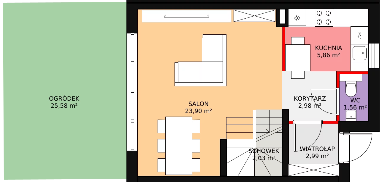 Dom 89,76 m², oferta nr 16.b, Osiedle Pastell, Warszawa, Białołęka, Henryków, ul. Kazimierza Pułaskiego