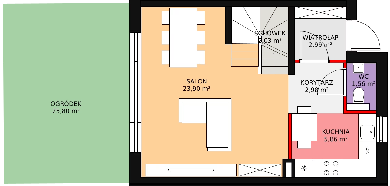 Dom 89,76 m², oferta nr 17.a, Osiedle Pastell, Warszawa, Białołęka, Henryków, ul. Kazimierza Pułaskiego