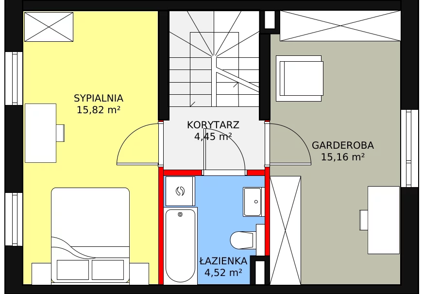 Dom 89,76 m², oferta nr 2.b, Osiedle Pastell, Warszawa, Białołęka, Henryków, ul. Kazimierza Pułaskiego