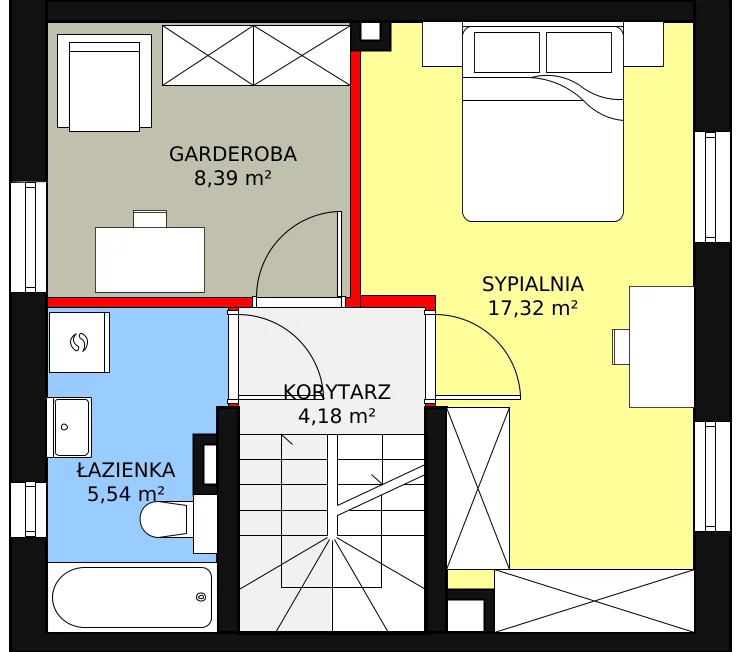 Dom 72,03 m², oferta nr 21.a, Osiedle Pastell, Warszawa, Białołęka, Henryków, ul. Kazimierza Pułaskiego