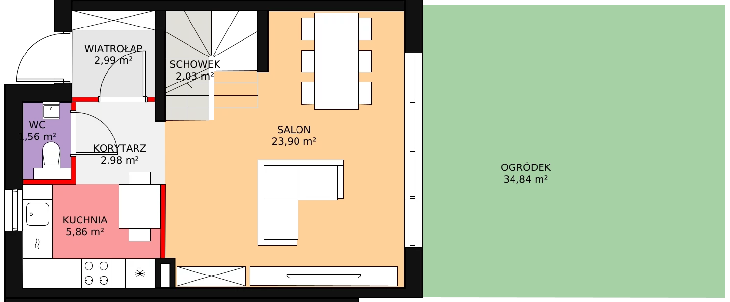 Dom 79,27 m², oferta nr 22.a, Osiedle Pastell, Warszawa, Białołęka, Henryków, ul. Kazimierza Pułaskiego