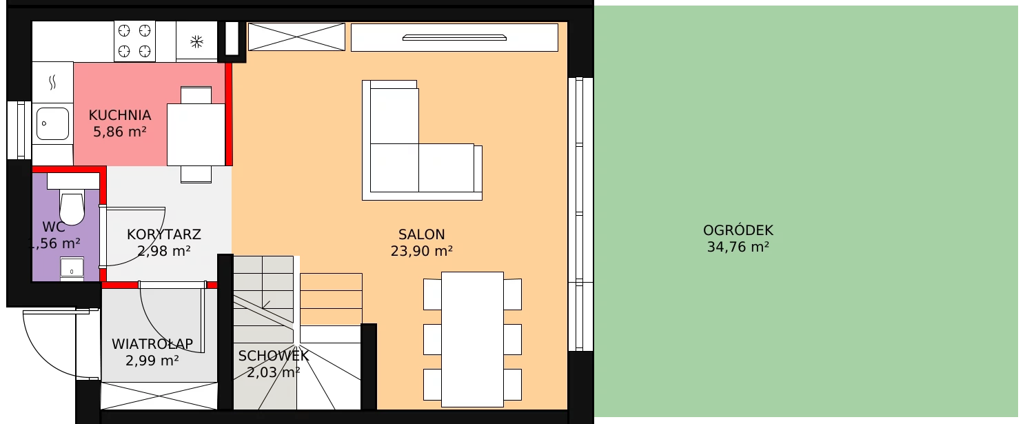 Dom 79,27 m², oferta nr 22.b, Osiedle Pastell, Warszawa, Białołęka, Henryków, ul. Kazimierza Pułaskiego