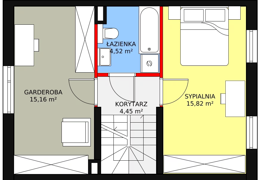 Dom 79,27 m², oferta nr 22.b, Osiedle Pastell, Warszawa, Białołęka, Henryków, ul. Kazimierza Pułaskiego