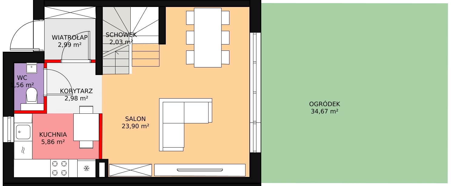 Dom 79,27 m², oferta nr 23.a, Osiedle Pastell, Warszawa, Białołęka, Henryków, ul. Kazimierza Pułaskiego