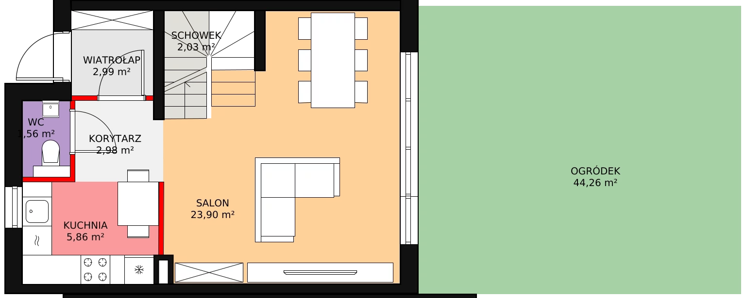 Dom 79,27 m², oferta nr 30.b, Osiedle Pastell, Warszawa, Białołęka, Henryków, ul. Kazimierza Pułaskiego