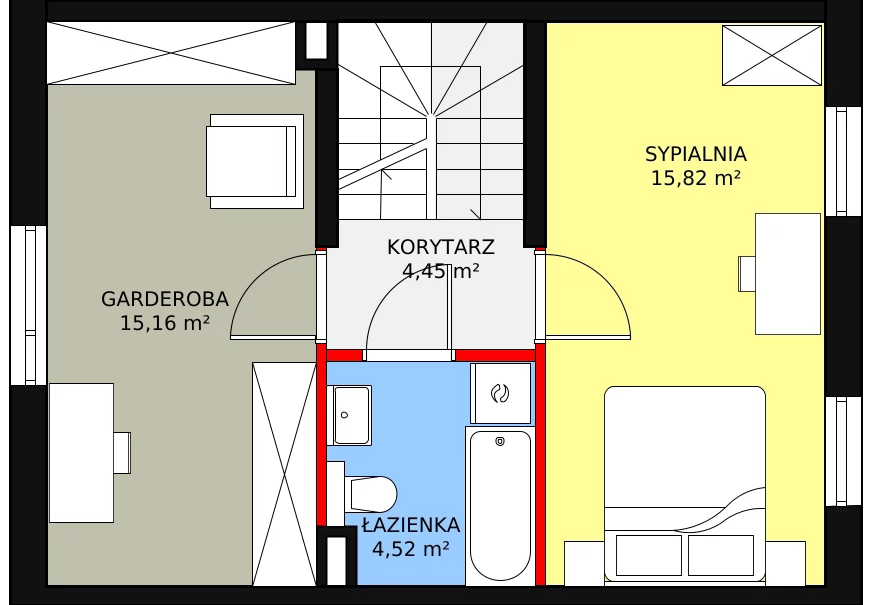 Dom 79,27 m², oferta nr 30.b, Osiedle Pastell, Warszawa, Białołęka, Henryków, ul. Kazimierza Pułaskiego