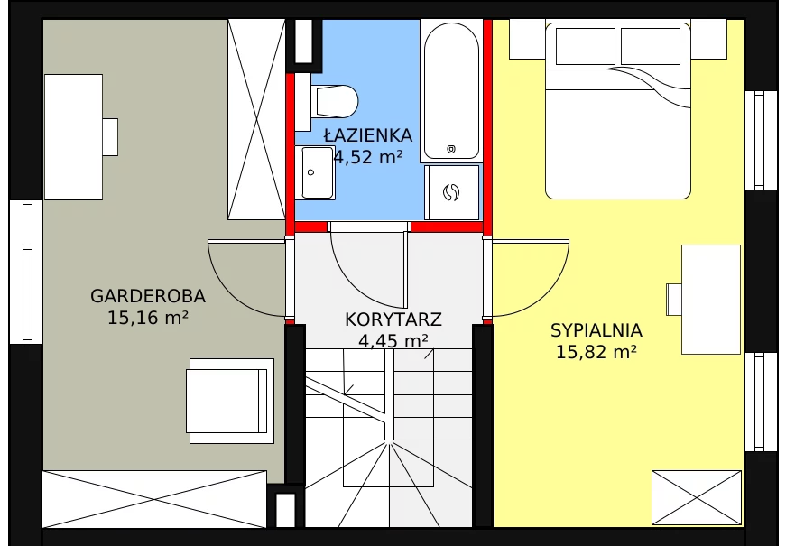 Dom 89,76 m², oferta nr 31.a, Osiedle Pastell, Warszawa, Białołęka, Henryków, ul. Kazimierza Pułaskiego