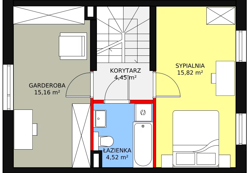 Dom 89,76 m², oferta nr 31.b, Osiedle Pastell, Warszawa, Białołęka, Henryków, ul. Kazimierza Pułaskiego