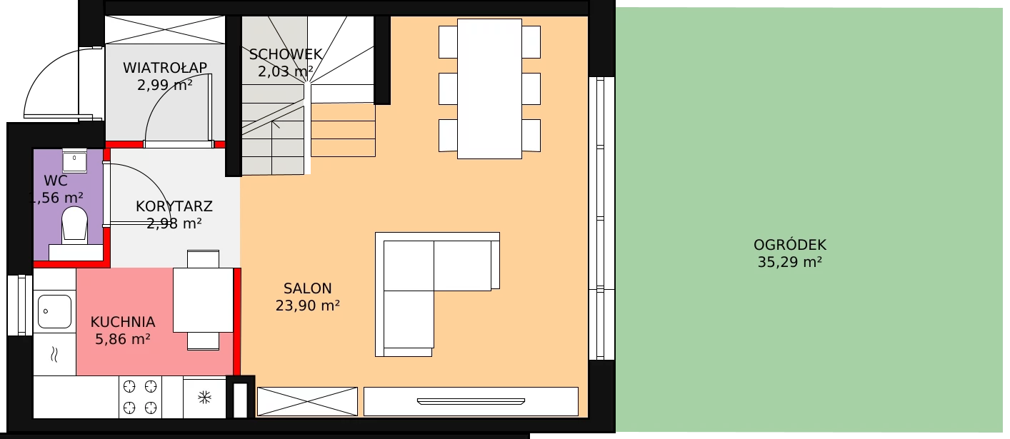 Dom 89,76 m², oferta nr 35.b, Osiedle Pastell, Warszawa, Białołęka, Henryków, ul. Kazimierza Pułaskiego