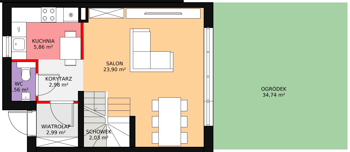 Dom 79,27 m², oferta nr 37.a, Osiedle Pastell, Warszawa, Białołęka, Henryków, ul. Kazimierza Pułaskiego