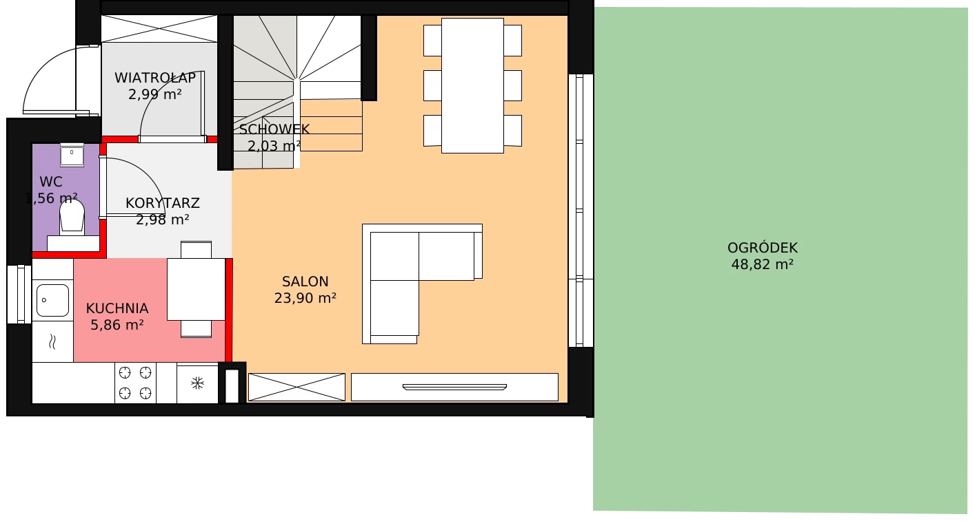 Dom 79,27 m², oferta nr 37.b, Osiedle Pastell, Warszawa, Białołęka, Henryków, ul. Kazimierza Pułaskiego