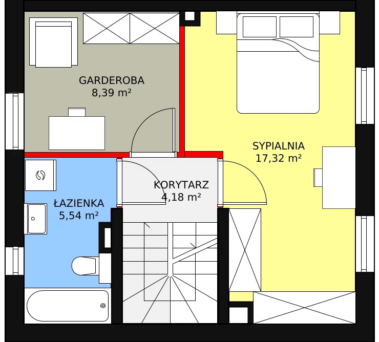 Dom 72,03 m², oferta nr 4.a, Osiedle Pastell, Warszawa, Białołęka, Henryków, ul. Kazimierza Pułaskiego