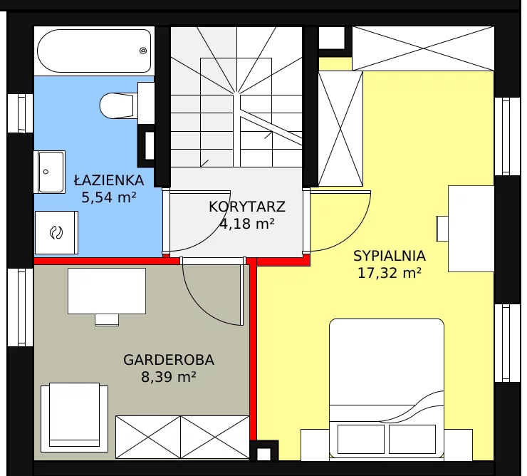 Dom 72,03 m², oferta nr 4.b, Osiedle Pastell, Warszawa, Białołęka, Henryków, ul. Kazimierza Pułaskiego